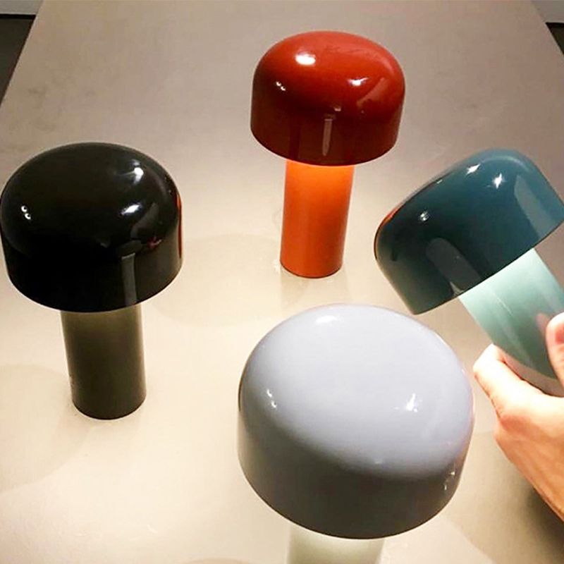 Rechargeable LED Desk Lamp Modern Simple Style Mushroom Shape Table Light