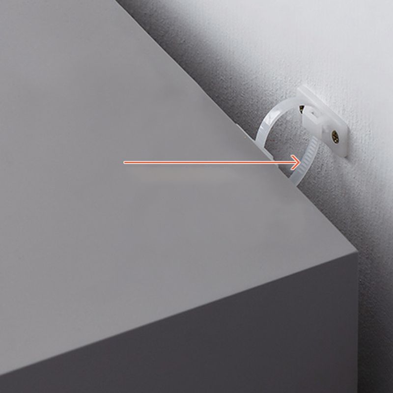 Contemporary Engineered Wood Storage Chest Bedroom Chest in Gray with Drawers