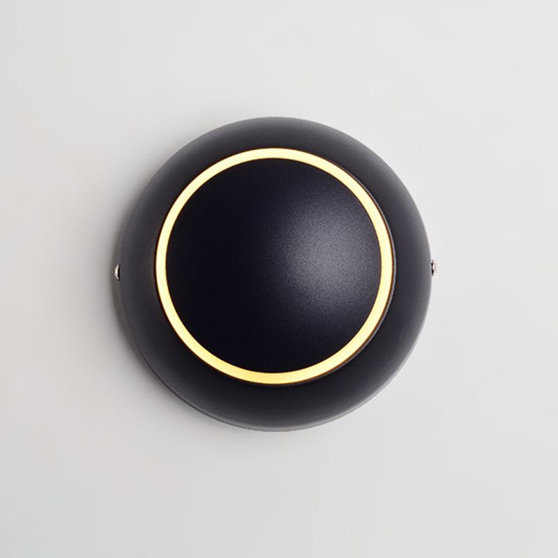 Modernist Silica Gel Rounded Shade Wall Light Fixture 1-Light LED Sconce Light