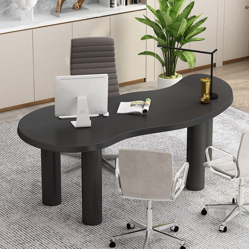 Solid Wood Work Table Home Office Free Form Industrial Writing Desk