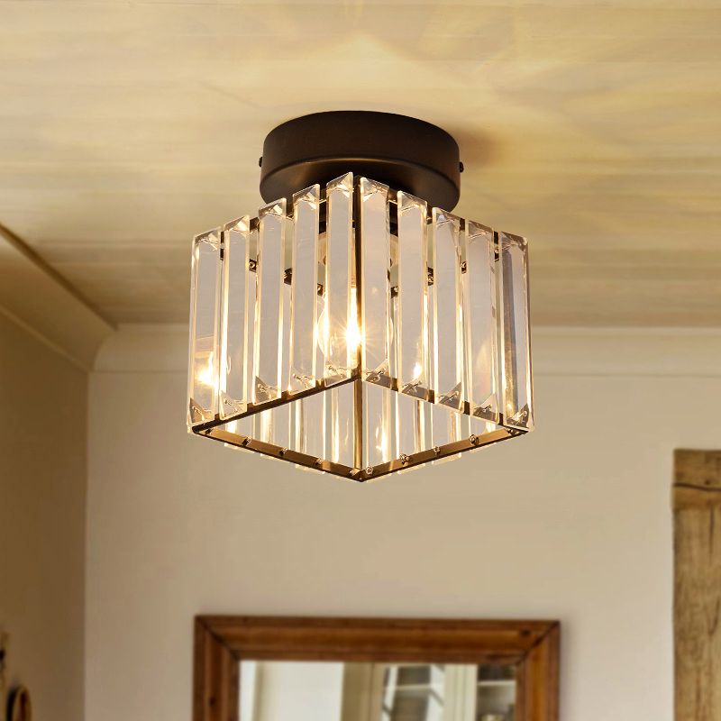 Luminaire à chasse d'eau contemporain Crystal 1 Lumières Lumières à chasse d'eau pour le salon