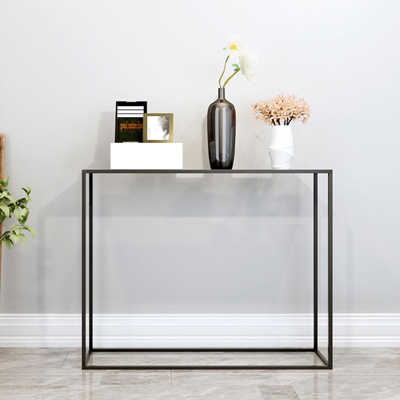 Ironcraft Rectangle Console Table Contemporary Accent Table for Hall