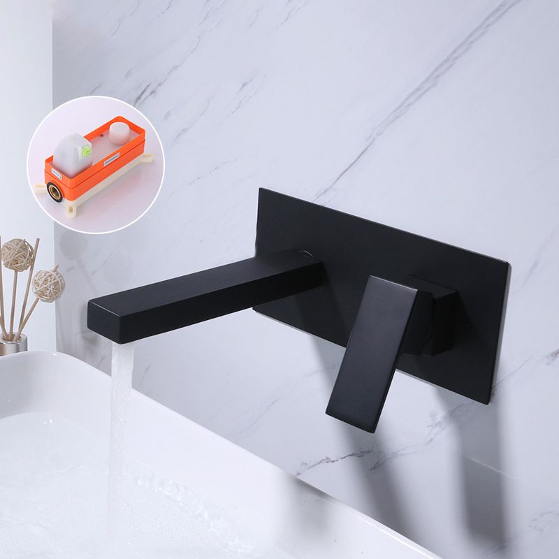 Low Arc Wall Mounted Bathroom Knob Handle Faucet Lavatory Faucet
