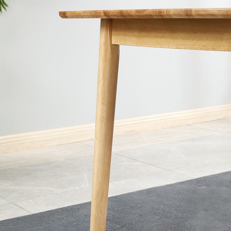 Zeitgenössischer Massivholz Standard Esstisch Rechteck Form Esstisch für Küche