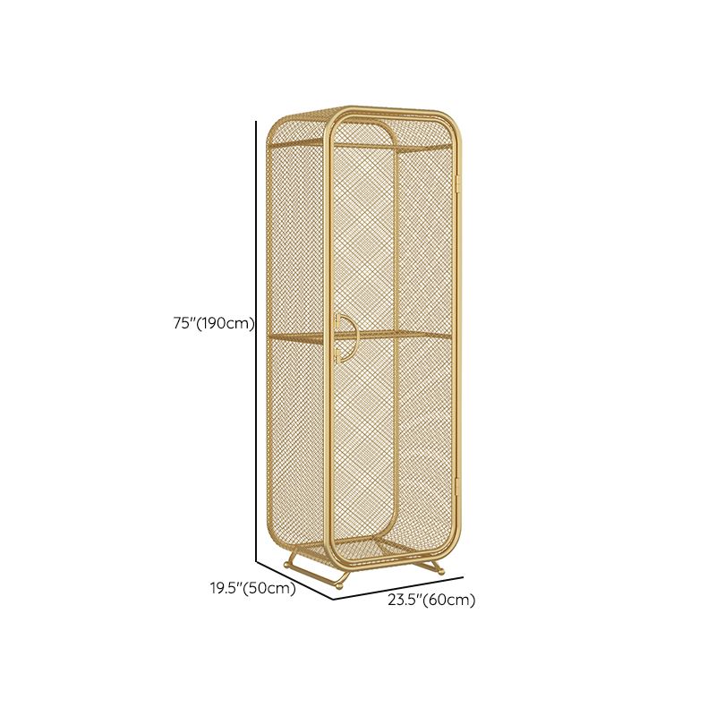 Metal Storage Cabinet Industrial Wardrobe Armoire with Garment Rod