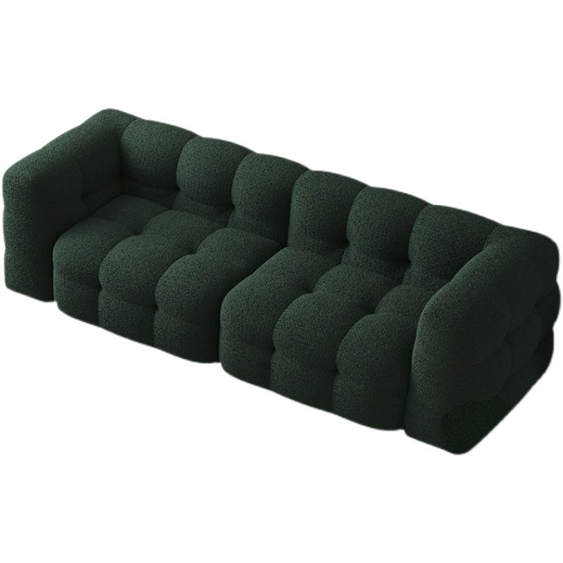 Sofa Green Contemporary Tuxedo Arm Chesterfield pour le salon, appartement