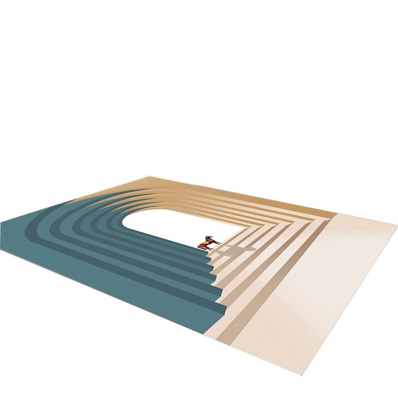 Alfombra de puerta marrón clara poliéster alfombra moderna alfombra resistente a manchas para sala de estar