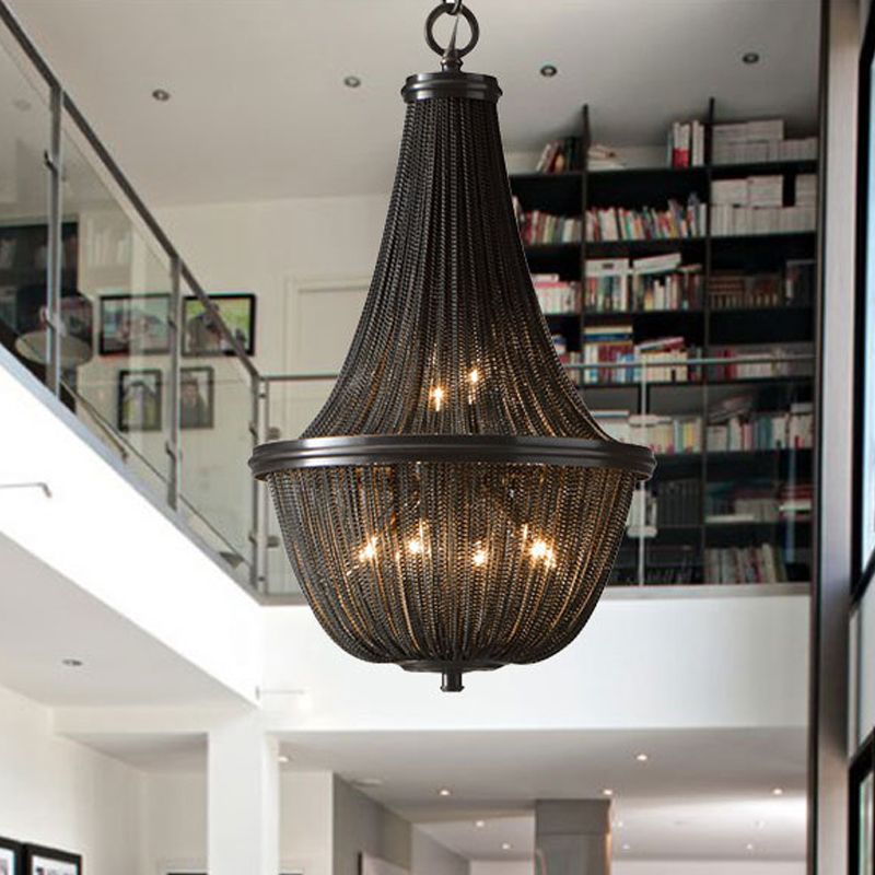 Simplicidad Cesta Sombra Lámpara Lámpara de aluminio Sala de estar LED LECHE CHECHING LACE EN BRONZE