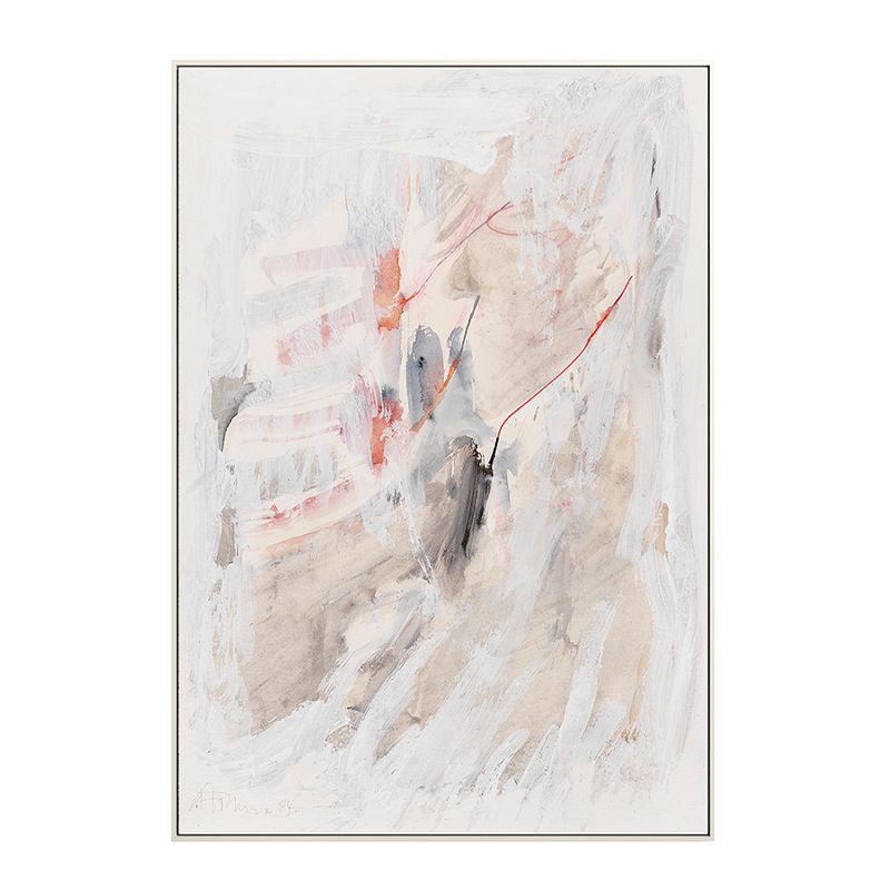 Pink Abstract Wall Art Textured Surface Contemporary House Interior Canvas Print