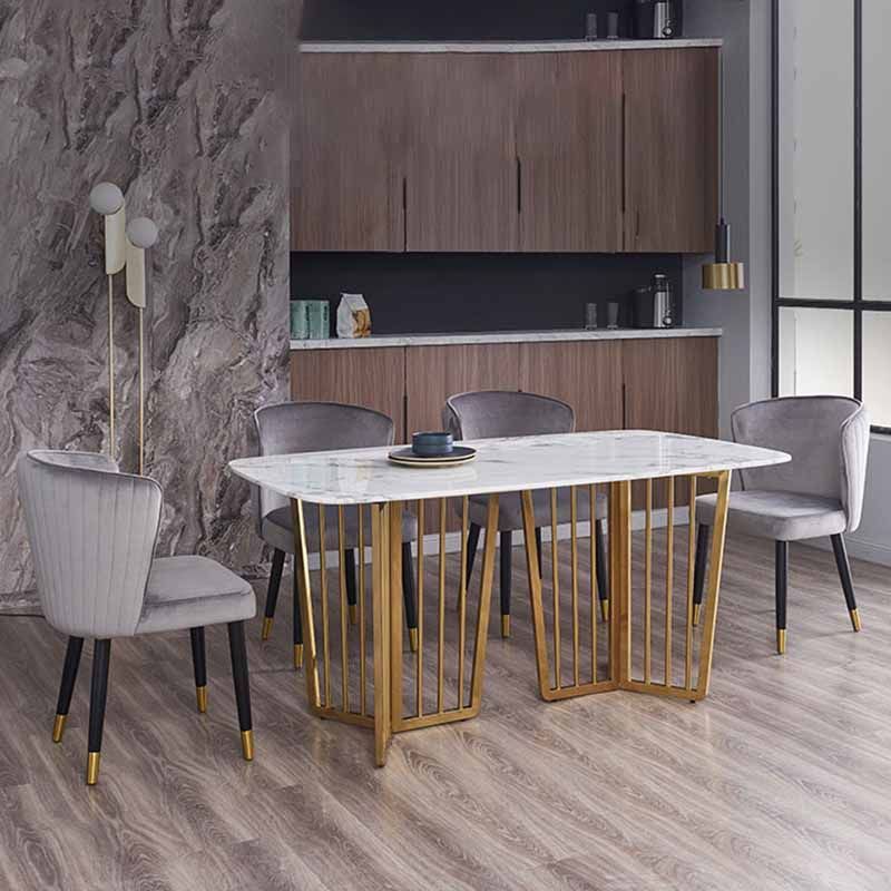 Silla lateral escandinava interior Silla tapizada de madera del comedor del Wingback