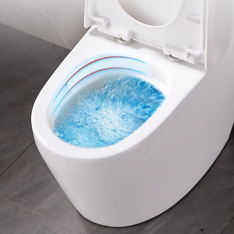 Contemporary Toilet Bowl Wall Mount One-Piece Toilet Flush Toilet (Faucet not Included)