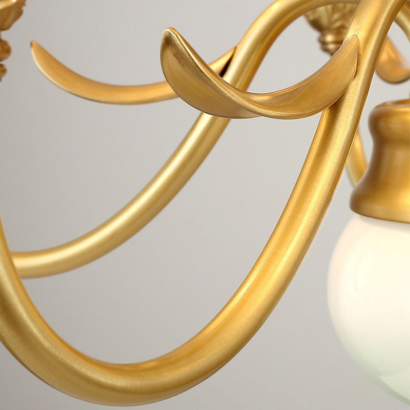 Cone Chandelier Light Fixture Traditional Pleated Fabric Shade Pendant Lighting for Restaurant