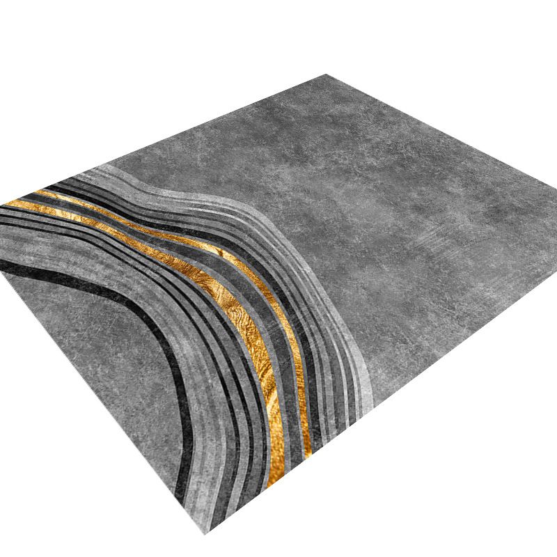 Tapis de couleur de couleur de luxe tapis en polyester tapis de support non glip