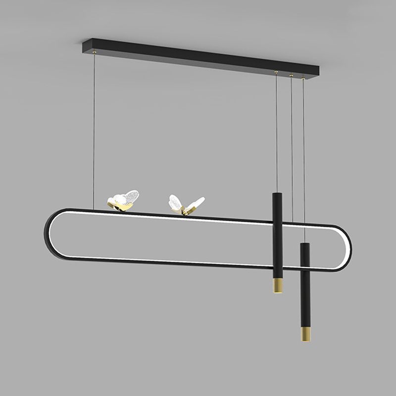 3-Light Modern Style Island Pendants Metal Pendant Lights for Dining Room
