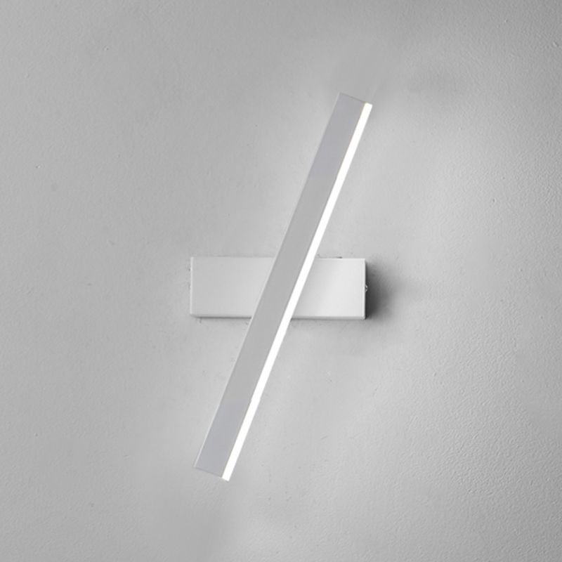 Lámpara de pared de pared LED creativa moderna Lámpara de pared giratoria rectangular de hierro giratorio con sombra acrílica