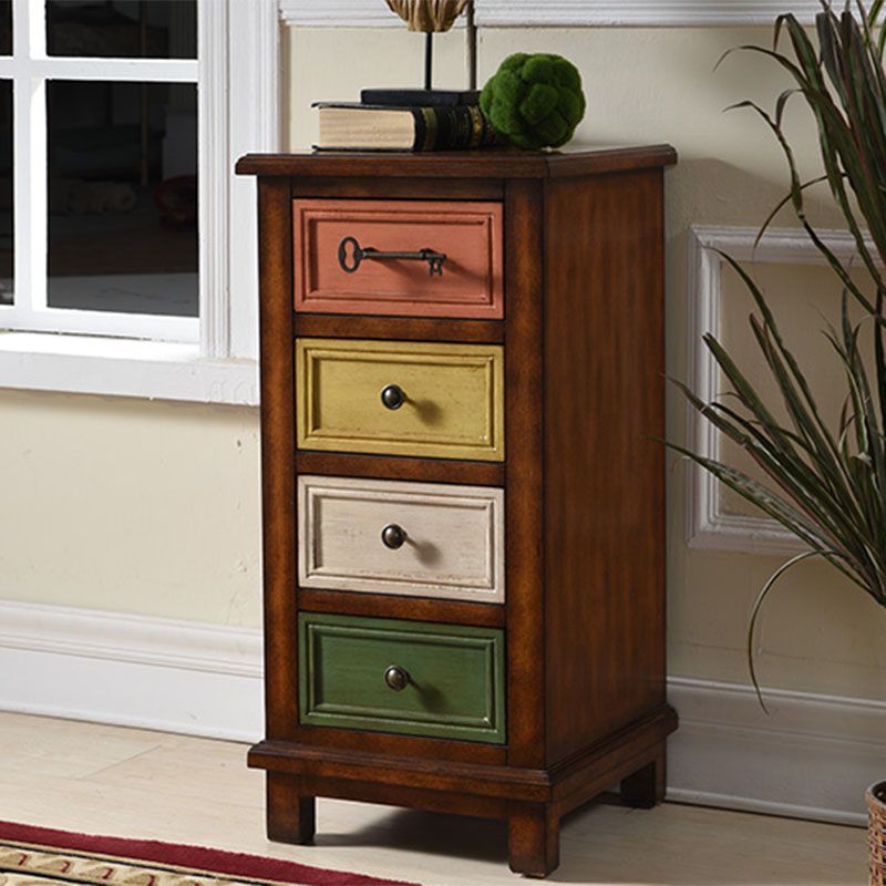 Traditional Wooden Storage Chest Vertical Drawers Included Storage Chest Dresser