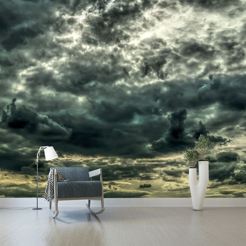 Changeable Sky Removable Mural Wallpaper Stain Resistant Living Room Decor