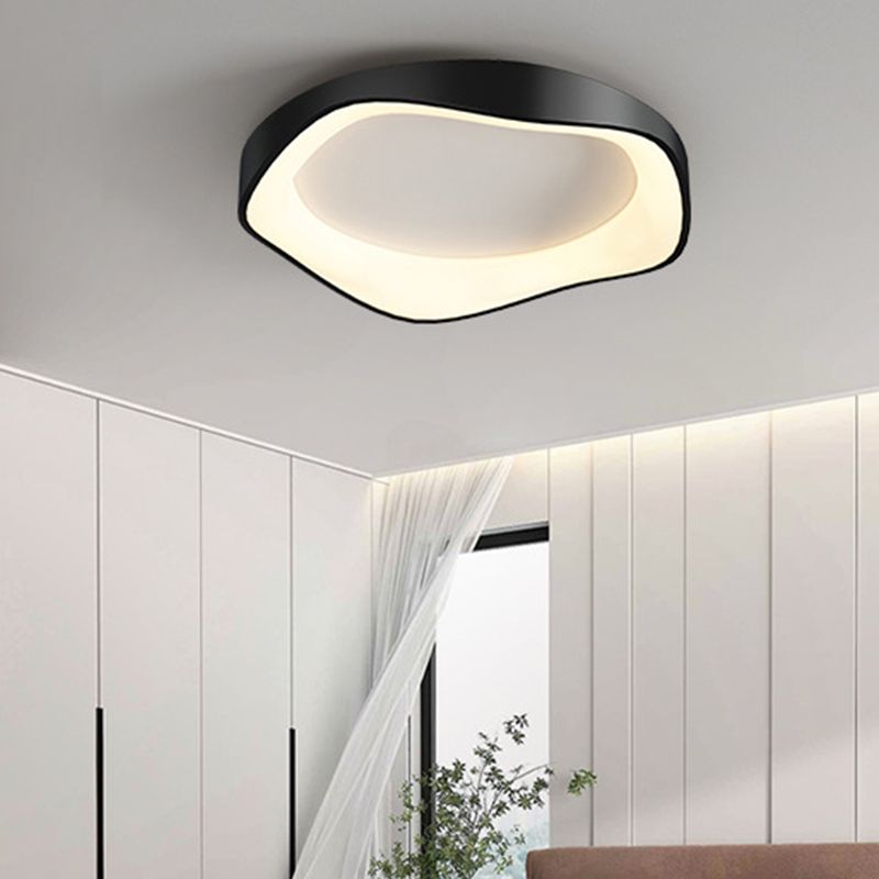 Nordic Flush Mount Metal LED Ceiling Light Fixture for Living Room