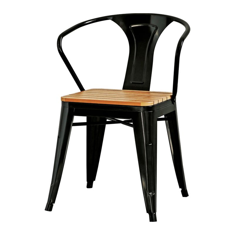 1/3/5 PCS Metal Industrial Dinette Ensemble avec ensemble de restauration en bois fabriqué