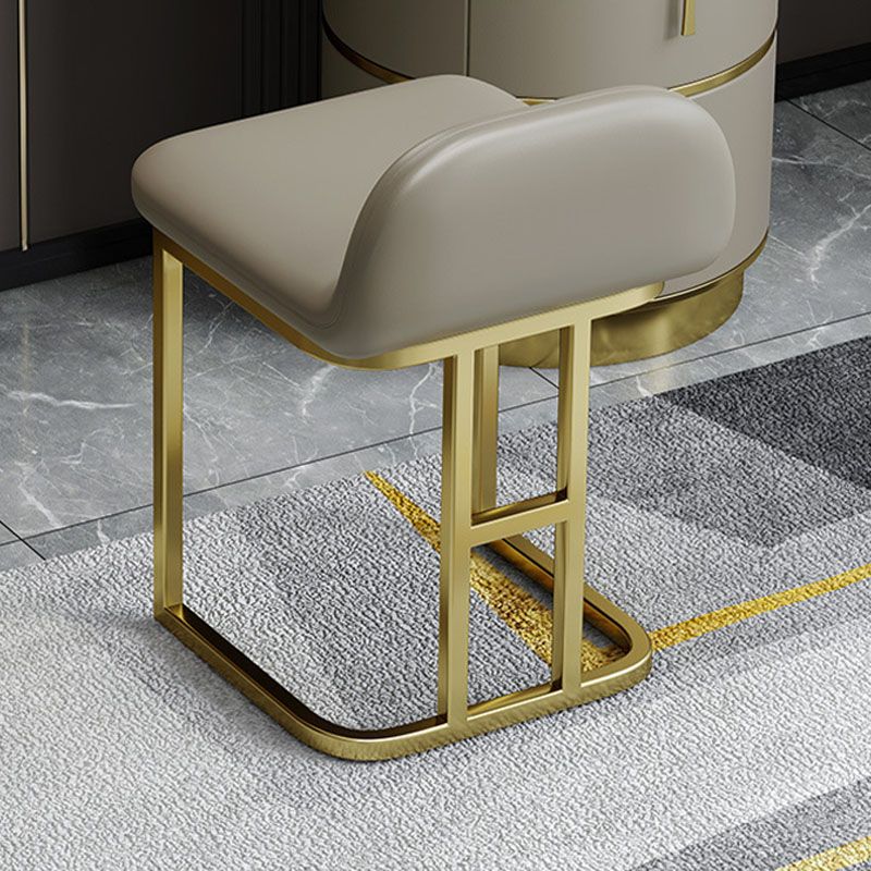 Contemporary Dressing Table Stool Set Slate Top Vanity Dressing Table