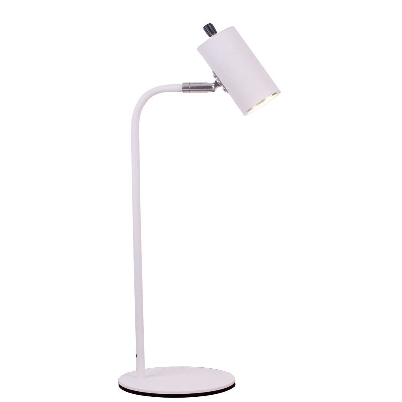 Lampe de table de cylindre moderne métal 1 lampes à table légère pour l'étude