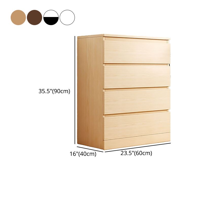 Contemporary Style Wood Accent Chest Side Cabinet with Drawers
