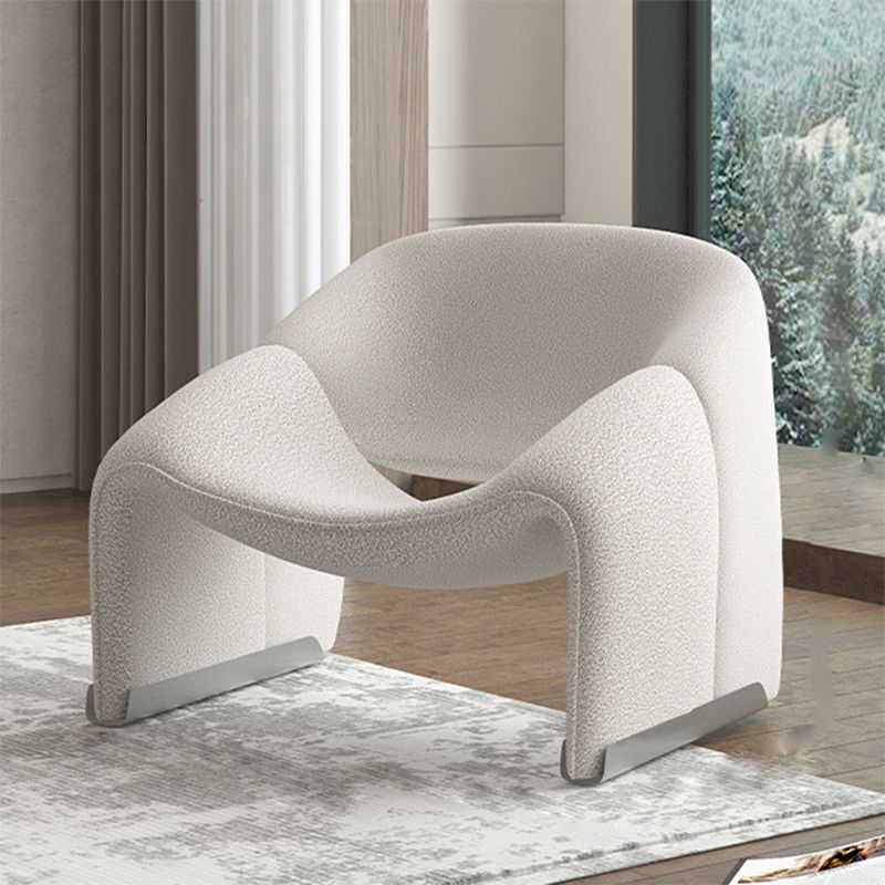 25.98" Wide Contemporary Style Single Sofa Chair Sloped Arms Chair
