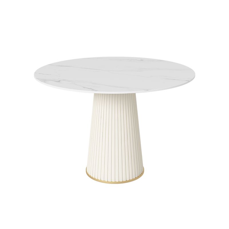 Nordic 1/4/5 Pieces Dining Set Round Stone Dining Table for Dining Room