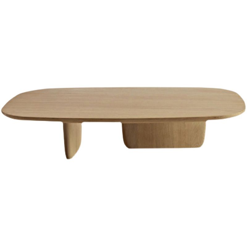 Scandinavian 1 Single Coffee Table Wood Rectangular Cocktail Table