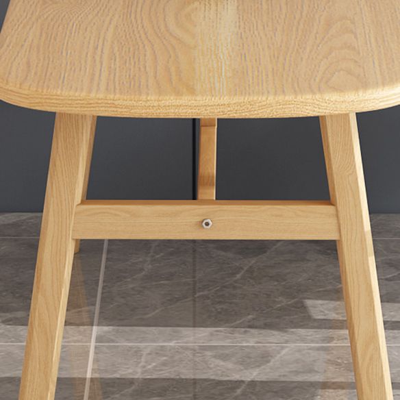 Minimalist Traditional Height Wood Dining Table Rectangle Dining Room Set For Home