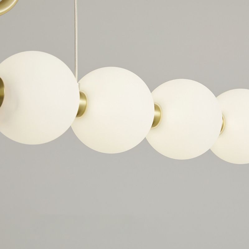 Modern Style Ball Shape Island Pendants Glass Pendant Lights for Dining Room