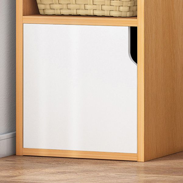 Open Wooden Bookshelf Modern Minimalist Home Corner Bookcase