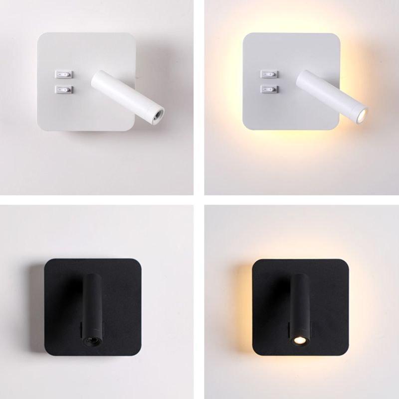Modern Minimalist Style Wall Mount Light Metal 2 Lights Wall Sconces