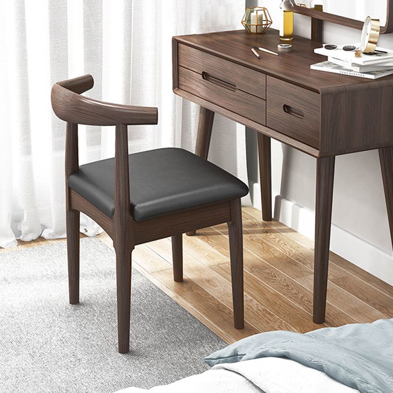 Industrial Upholstered Side Chairs Open Back Dining Side Chair