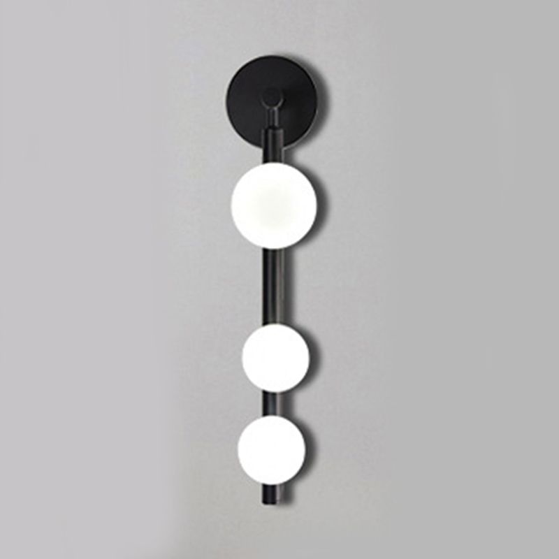Modern Globe Wall Lamp Glass Multiple-Light Sconce for Bedroom