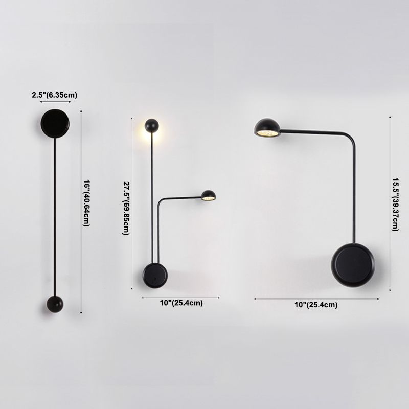 Lámparas lineales luminosos aplanador moderno metal de metal 2 pared de luz