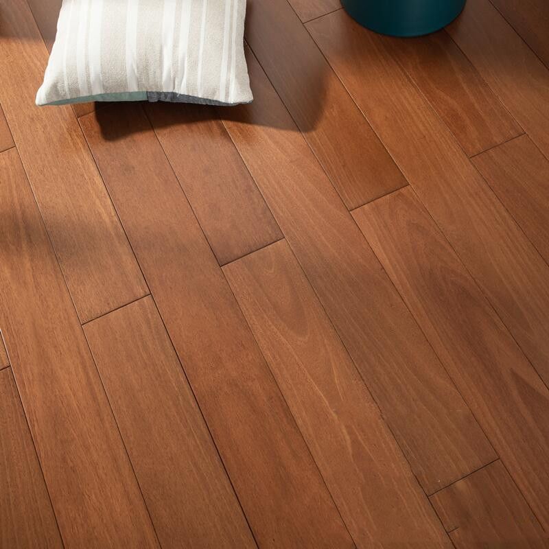 Solid Wood Rectangle Flooring Waterproof Smooth Hardwood Flooring