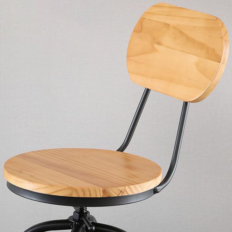 Adjustable Height Bar Stool Contemporary Barstool with Metal Leg