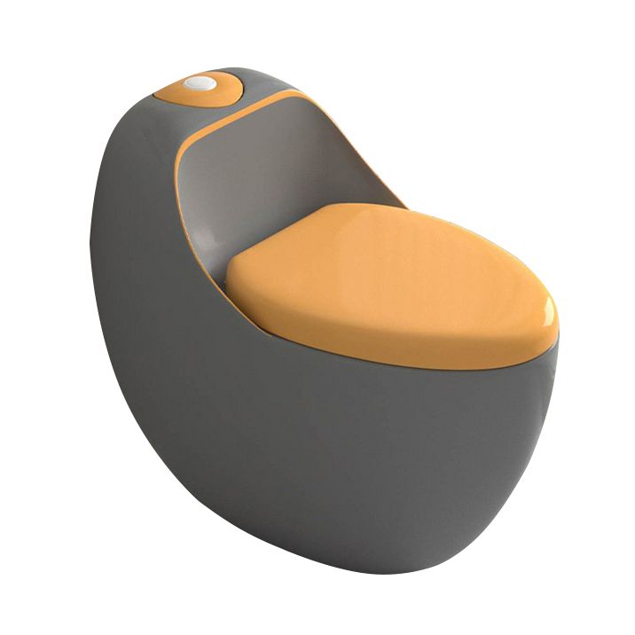Modern Skirted Toilet Floor Mounted One Piece Urine Toilet with Toilet Seat