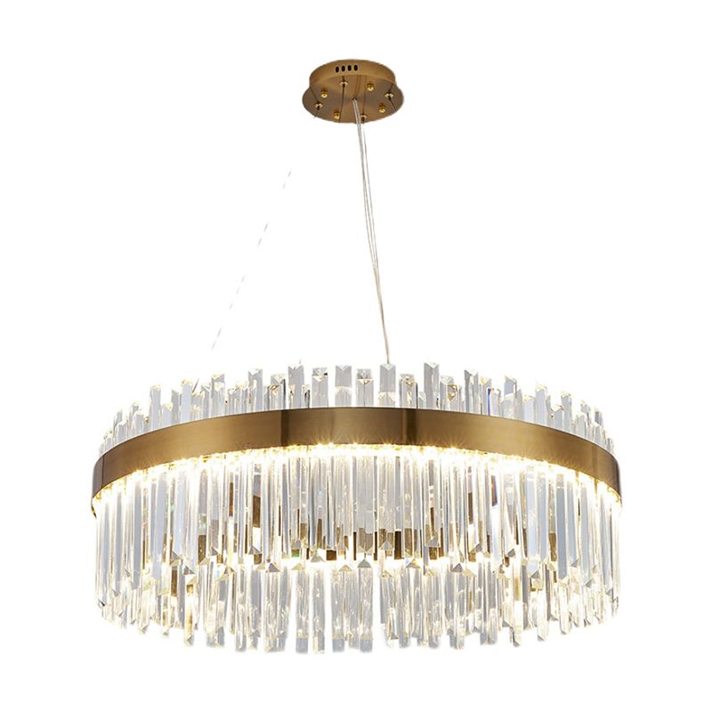Hedendaagse luxe led hangende lamp metalen kroonluchter voor woonkamer