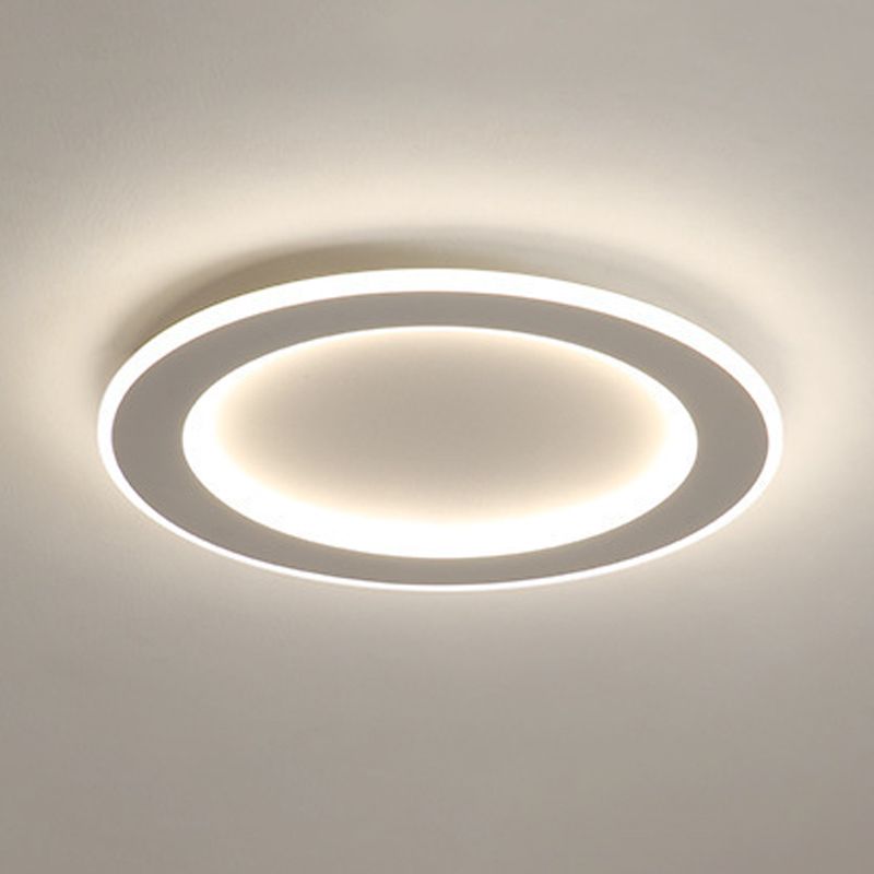 LED Ceiling Light White Round Ceiling Mount Light with Acrylic Shade for Bedroom