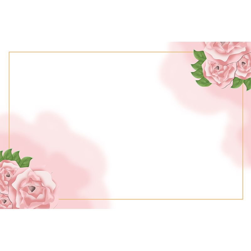 Modern Illustration Mural Wallpaper Plant Pattern Indoor Wall Mural