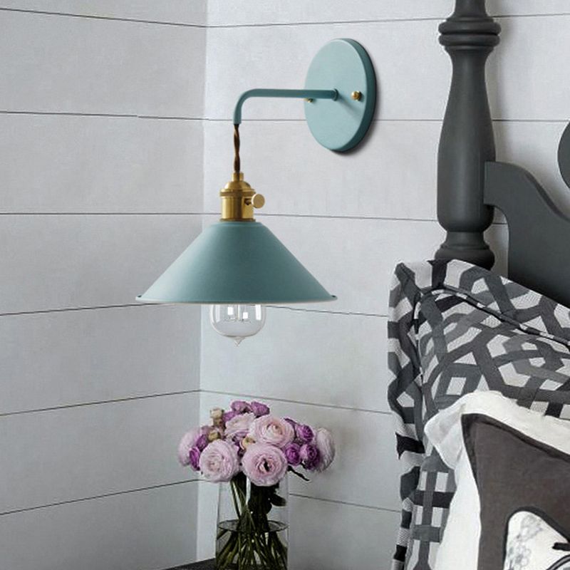 Modern Style Tapered Wall Sconces Metal 1 Light Wall Lighting Fixtures