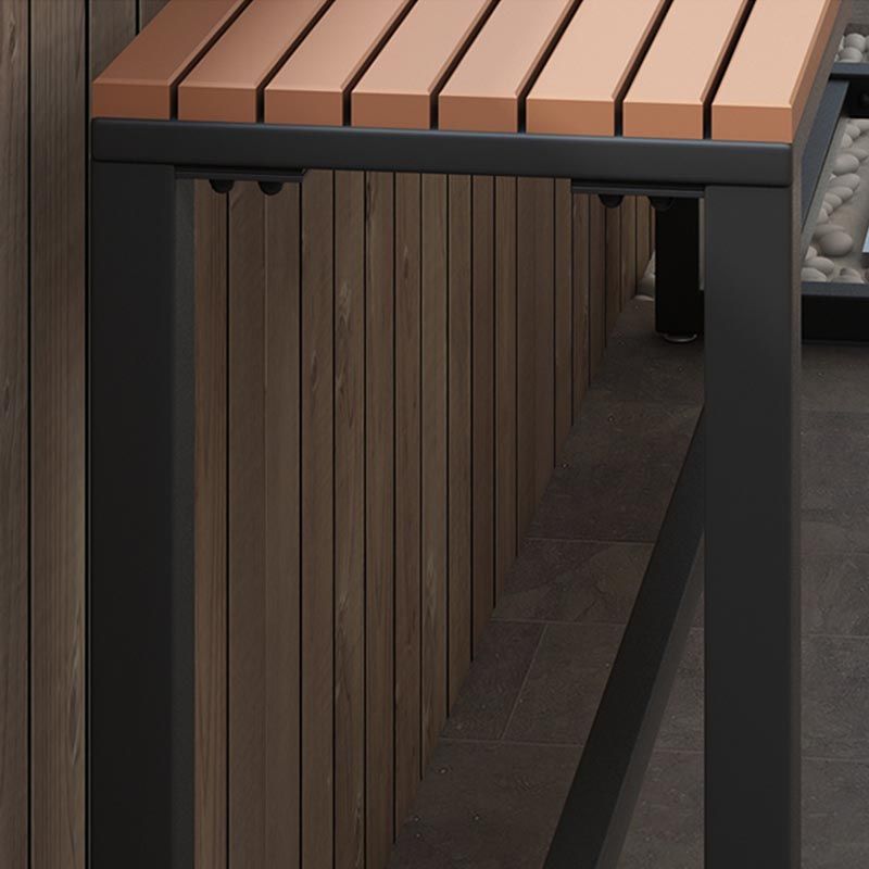 Rectangular Wooden Bar Table Set Industrial 1/5 Pieces Counter Table with High Stools