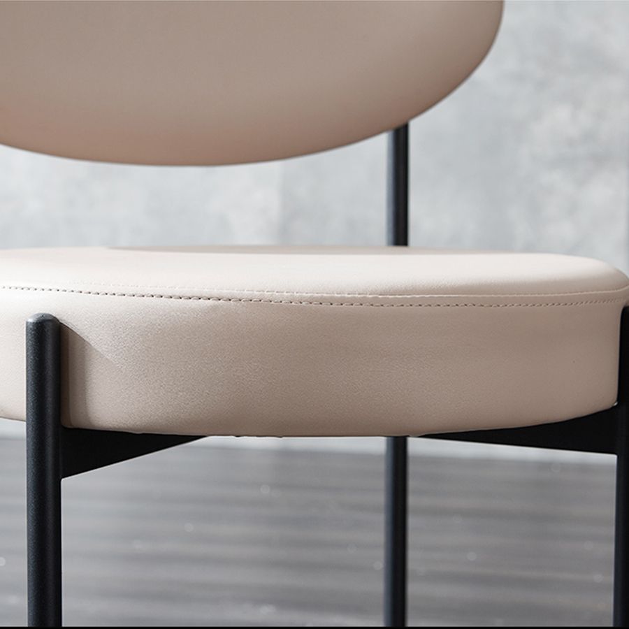 Industrial Armless Dining Chairs Open Back Dining Side Chair