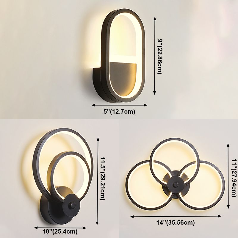 Luminaire mural géométrique Malle de salle de bain moderne Appiculture de mur de salle de bain avec teinte acrylique