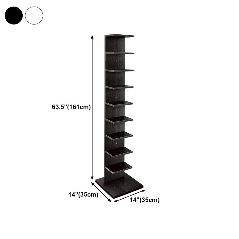 Unsichtbares Bücherregal zeitgenössischer Stil Open Back -Bücherregal für Heimbüro