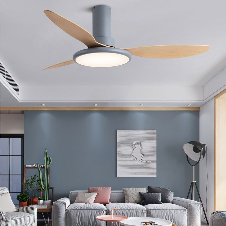 Unique Shape Ceiling Fan Light Kids Style Metal Single Light Ceiling Fan Lamp