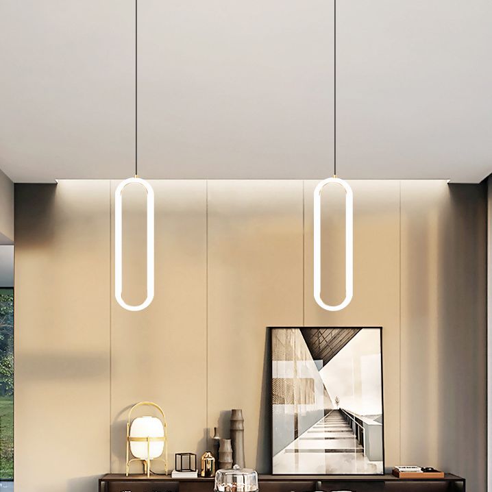 Gouden ronde vorm hanglamp moderne minimalistische ledhanglamp voor woonkamer