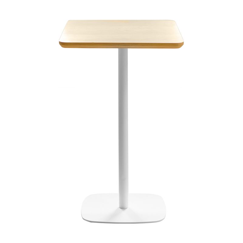 Mesa de barra de metal industrial Top 41.3 "H Table de bistro de pedestal para café